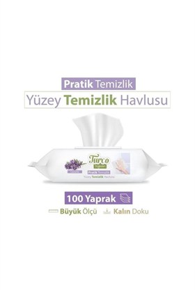 Turco Doğadan Pratik Temizlik Turco Doğadan Pratik Yüzey Temizlik Havlusu Lavanta 4x100 (400 Yaprak)