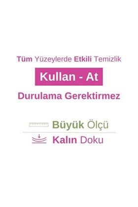 Turco Doğadan Pratik Yüzey Temizlik Havlusu Lotus 100 Yaprak