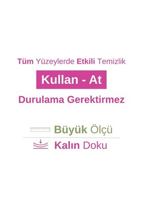 Turco Doğadan Pratik Yüzey Temizlik Havlusu Lotus 100 Yaprak