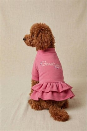 United Colors of Benetton BNT-D2503 Elbise PEMBE M