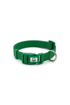 United Colors of Benetton BNTMKT-0028-GR Kedi &Köpek Örme Tasma Yeşil 1,5x26-40 cm