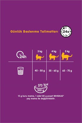 Whiskas Biftekli Havuçlu Kuru Kedi Maması 300 gr
