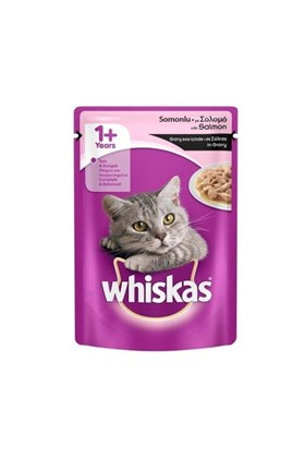 Whiskas Pouch Somonlu Yaş Kedi Maması 85 gr X 28 Adet