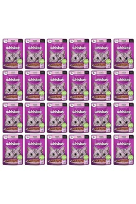 Whiskas Somonlupoşet Yaş Mama 85 gr 24x