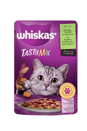 Whiskas Tastymix Kuzu & Tavuk & Havuçlu Yetişkin Kedi Maması 28 X 85 G
