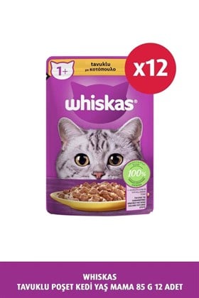 Whiskas Tavuklu Poşet Kedi Yaş Mama 85 G 12X