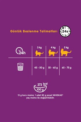 Whiskas Tavuklu Sebzeli Kuru Kedi Maması 300 gr