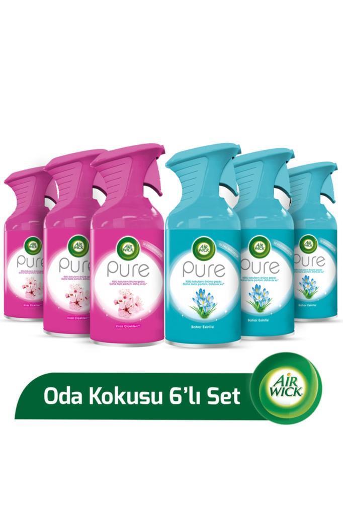 Air Wick Oda Kokusu Pure Aeresol Sprey 6x250Ml