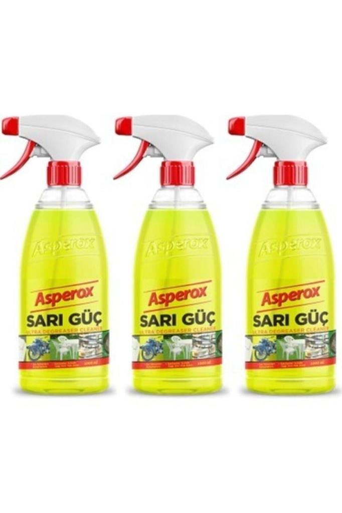 ASPEROX Ultra Sarı Güç Yağ Sökücü 1 Lt X3 Adet