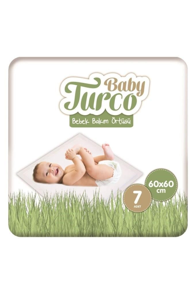 Baby Turco Bebek Bakım Örtüsü 60x60 Cm 7 Adet