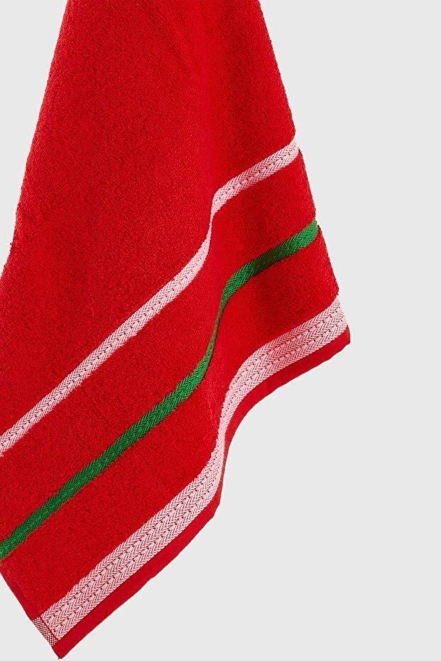 Benetton Home Banyo Havlu El Yüz Vücut Kırmızı %100 Pamuk 3 Lü Set 70x140 cm 50x90 cm 30x50 cm