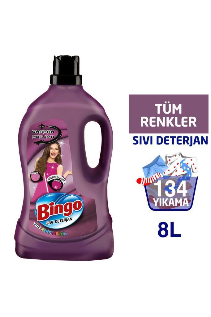 Bingo Çamaşır Deterjanı Onaran Koruma 4 Lt X 2 Adet