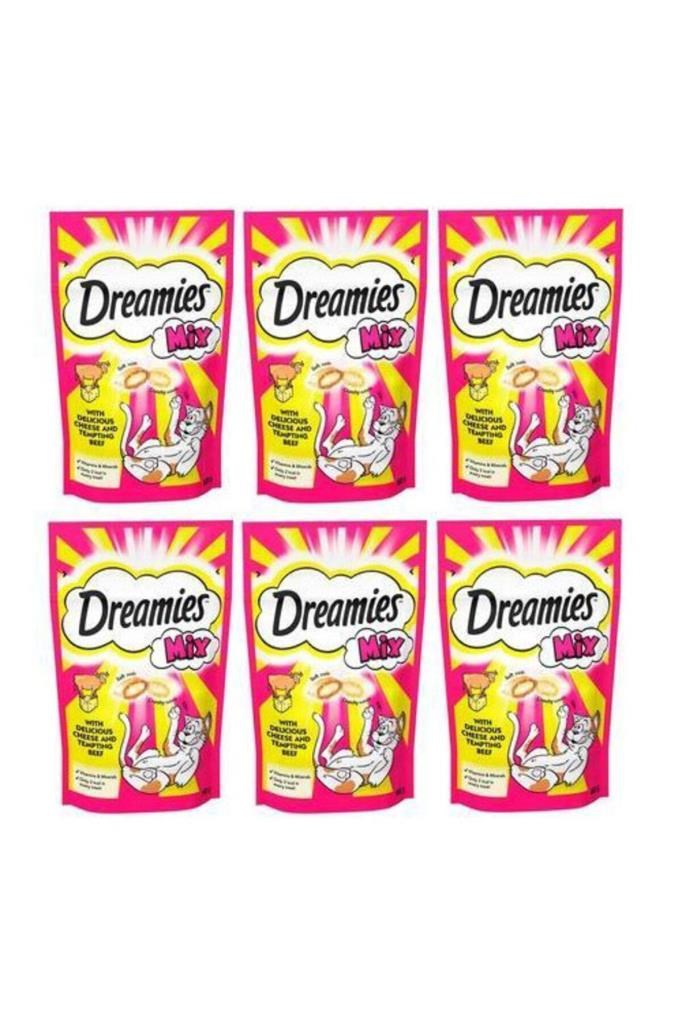 Dreamies Mix Sığır Etli Ve Peynirli Kedi Ödülü 6x60 gr