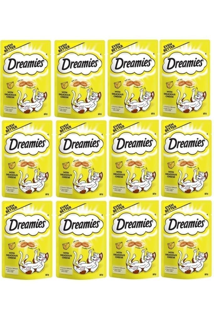 Dreamies Peynirli Kedi Ödül Bisküvisi 12 X 60 G