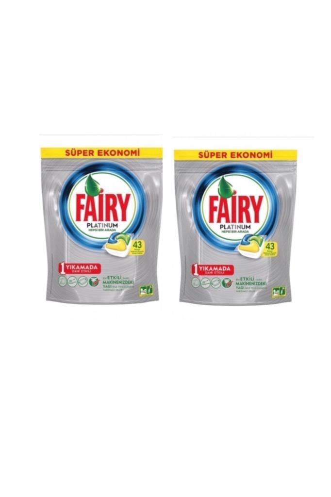 Fairy Platinum Bulaşık Makinesi Deterjanı Kapsülü Limonlu 43'lü