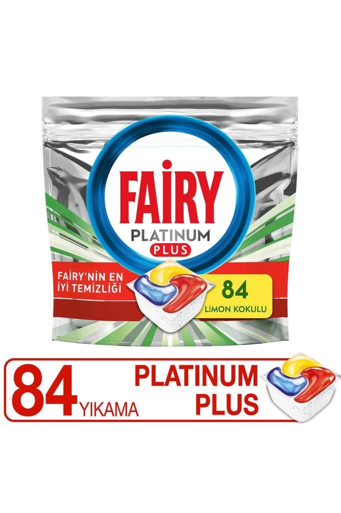 Fairy Platinum  Det.84 Tablet  Limon Kokulu 7932