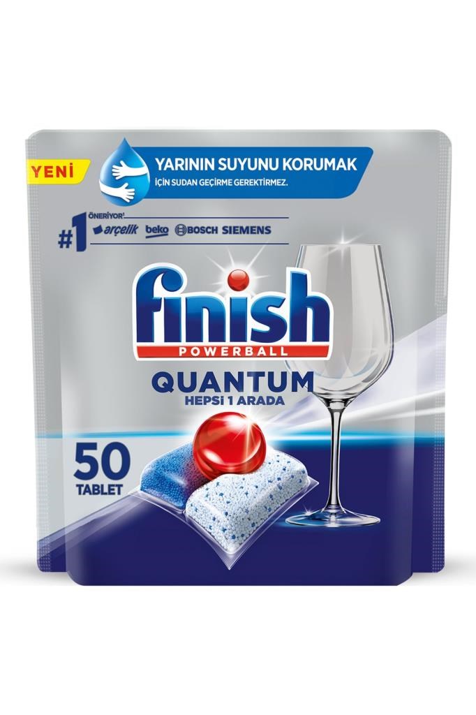 Finish Quantum 50 Kapsül Bulaşık Makinesi Deterjanı Tableti 