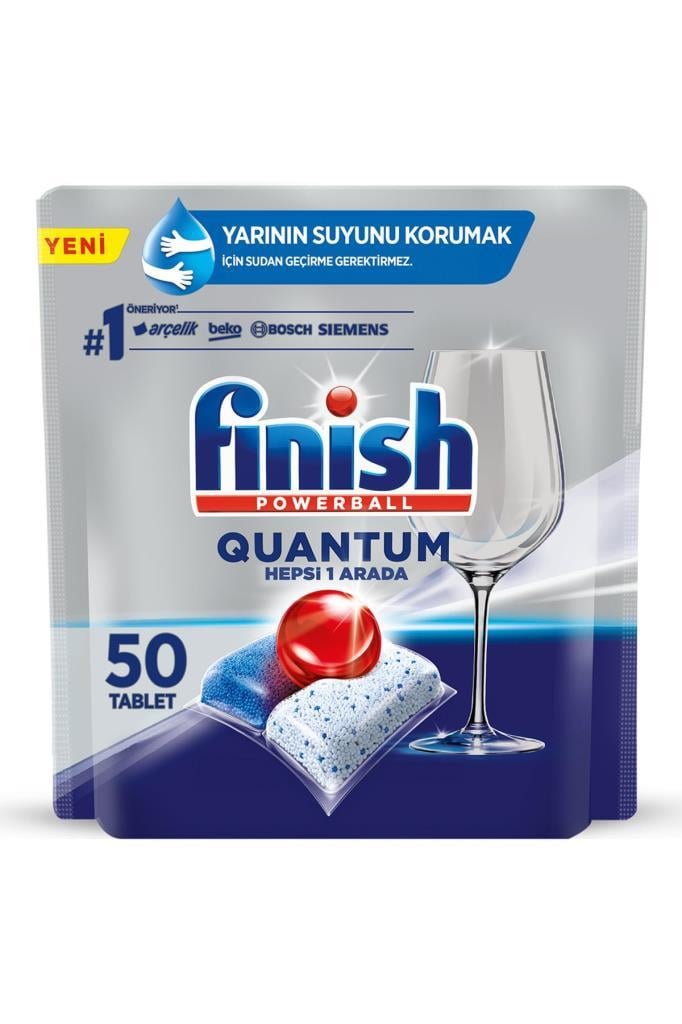 Finish Quantum 50 Kapsül Bulaşık Makinesi Deterjanı Tableti 