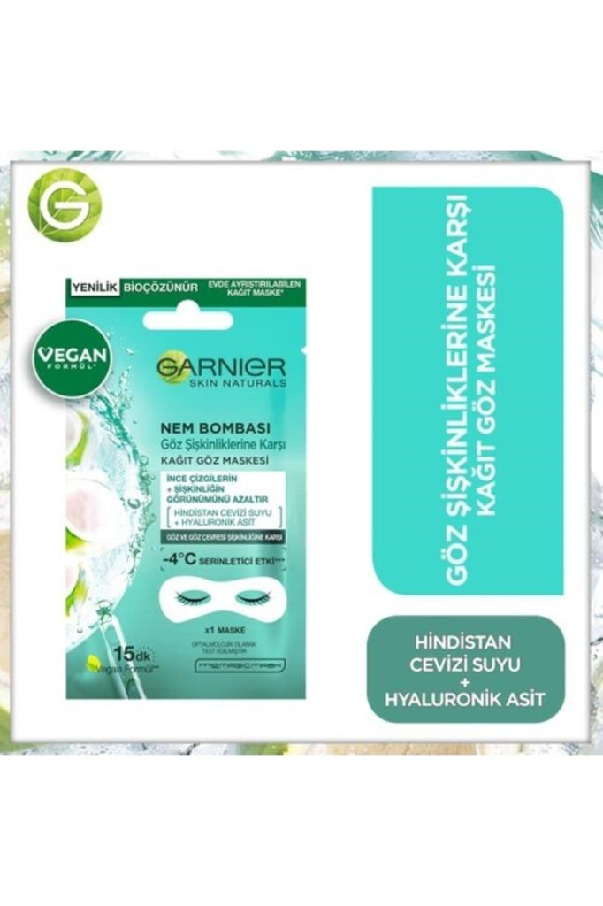GarnierNem Bombası Göz Şişkinliğine Karşı Kağıt Göz Maskesi