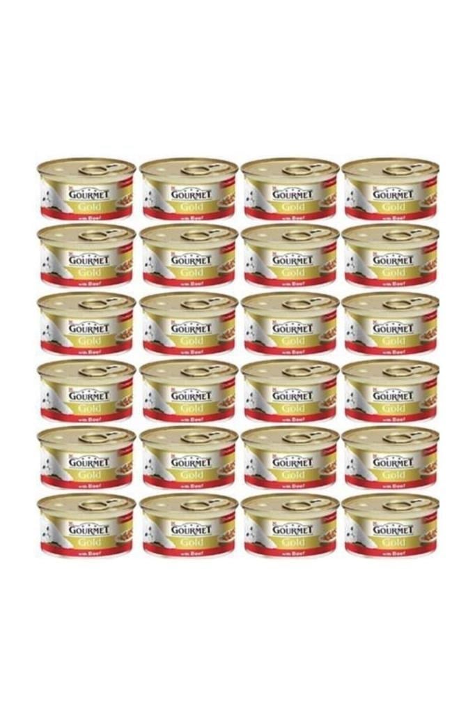Gourmet Gold Parça Etli Sığır Etli Kedi Konservesi 85 Gr x 24 Adet