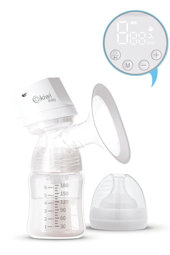 Kiwi Baby Led Ekranlı Sessiz Çalışma Geri Akış Önleyici Tasarımlı Şarjlı Göğüs Pompası Kbaby-54