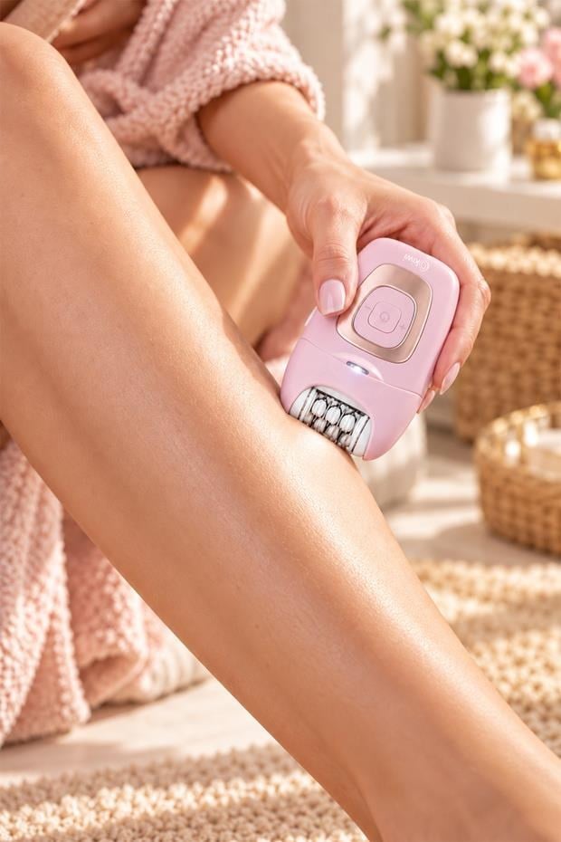 Kiwi KEP-6819 Şarjlı Epilasyon Cihazı Pembe | 18 Cımbız | LCD Ekran | LED Aydınlatma