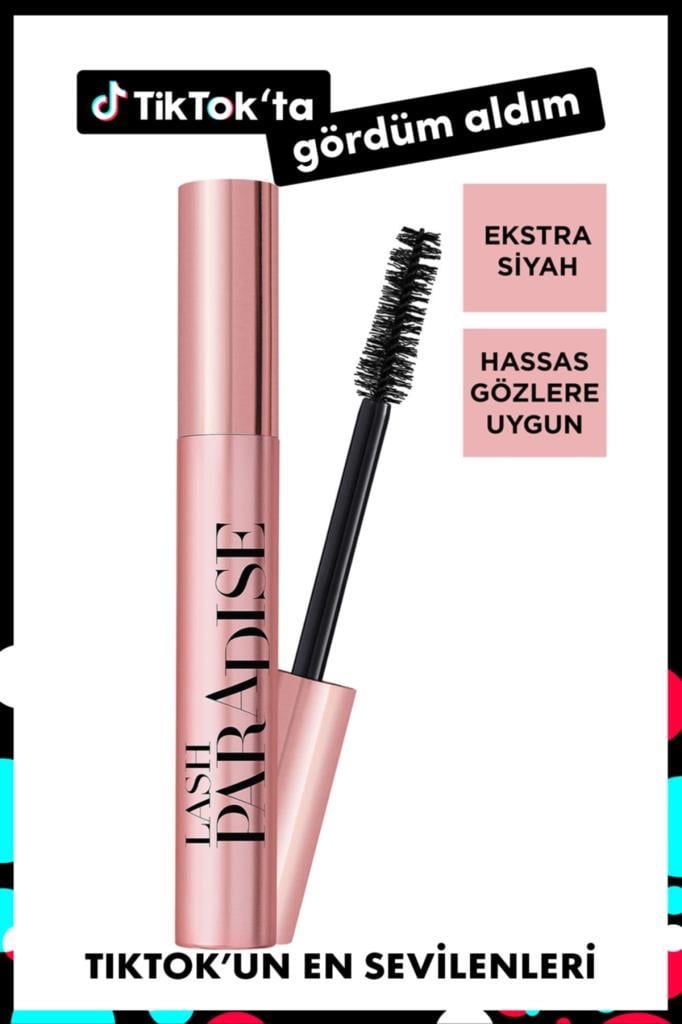 L'Oreal Paris Lash Paradise Intense Black Ekstra Siyah Maskara