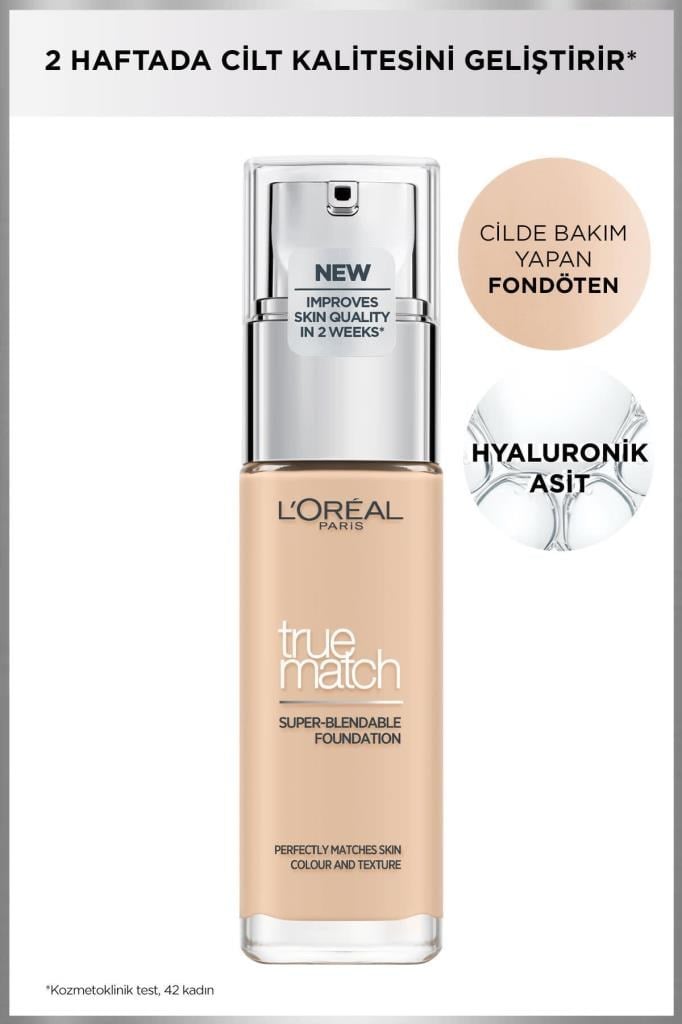 L'Oreal Paris True Match Bakım Yapan Fondöten 1N IVORY