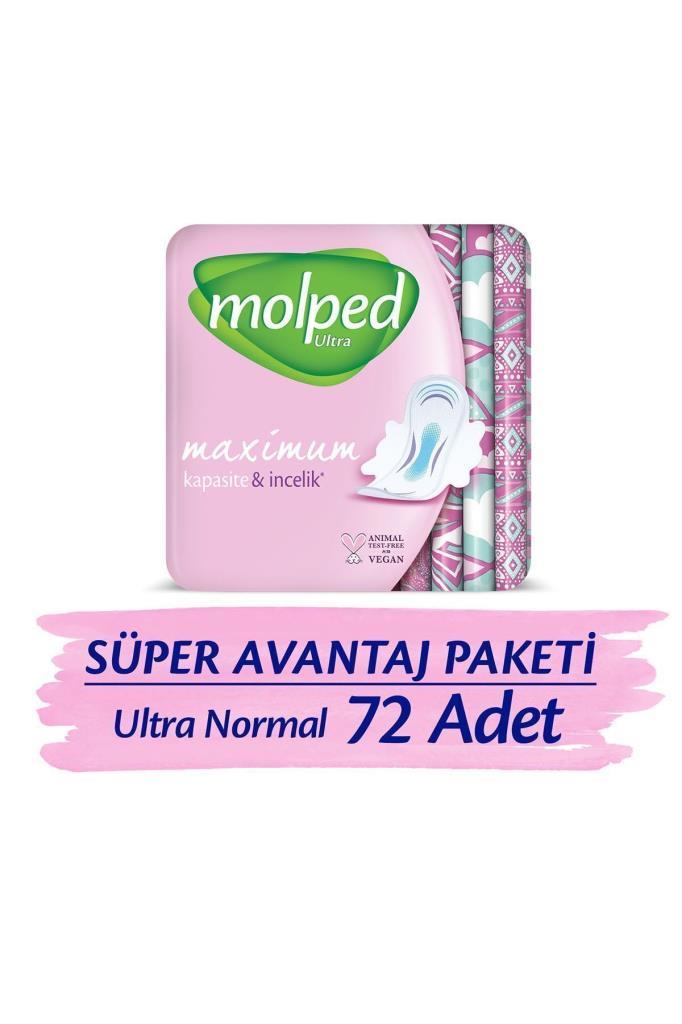 Molped Ultra Hijyenik Ped Normal Süper Avantaj Paketi 72 Adet