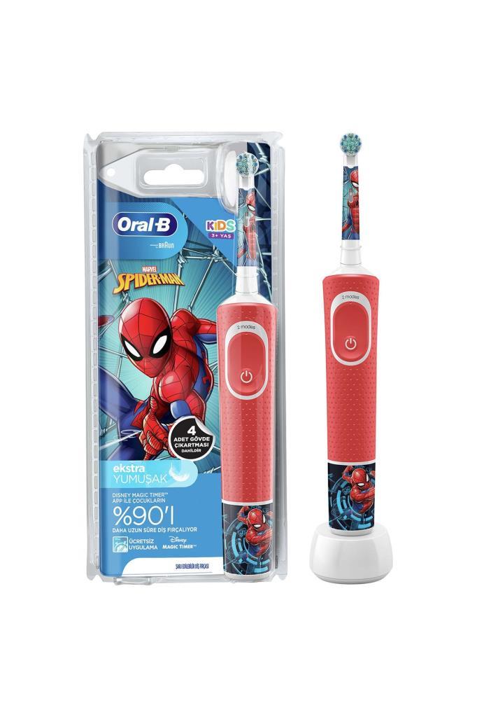 Oral-B D100 Çocuk Şarj Edilebilir Diş Fırçası Spiderman