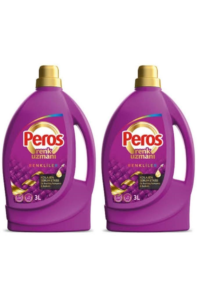 Peros Renk Uzmanı Sıvı Deterjan 3lt Renkliler (MOR) 2 Adet