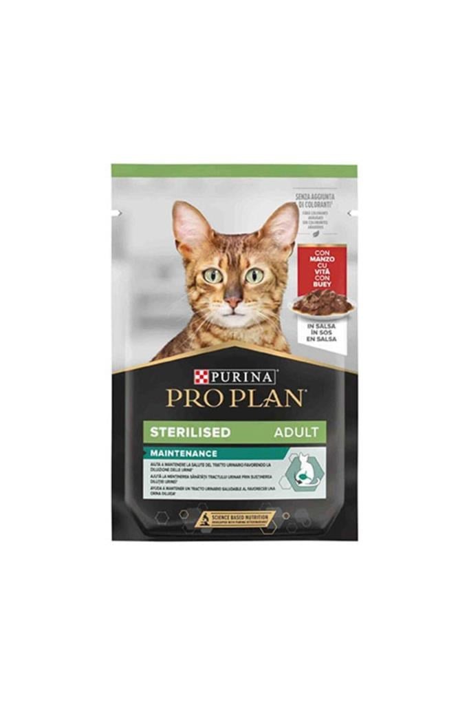 Pro Plan Pro Plan Sterilised Pouch Sığır Etli Kısırlaştırılmış Kedi Konservesi 85 Gr
