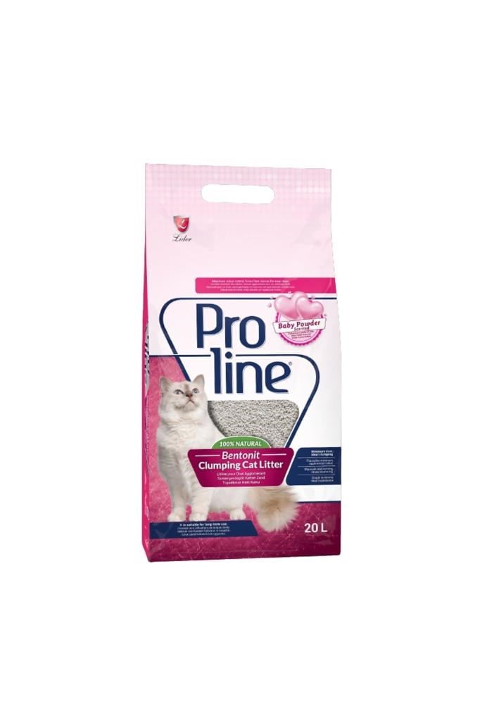 Proline Bentonit Kedi Kumu Bebek Pudralı 20 Lt