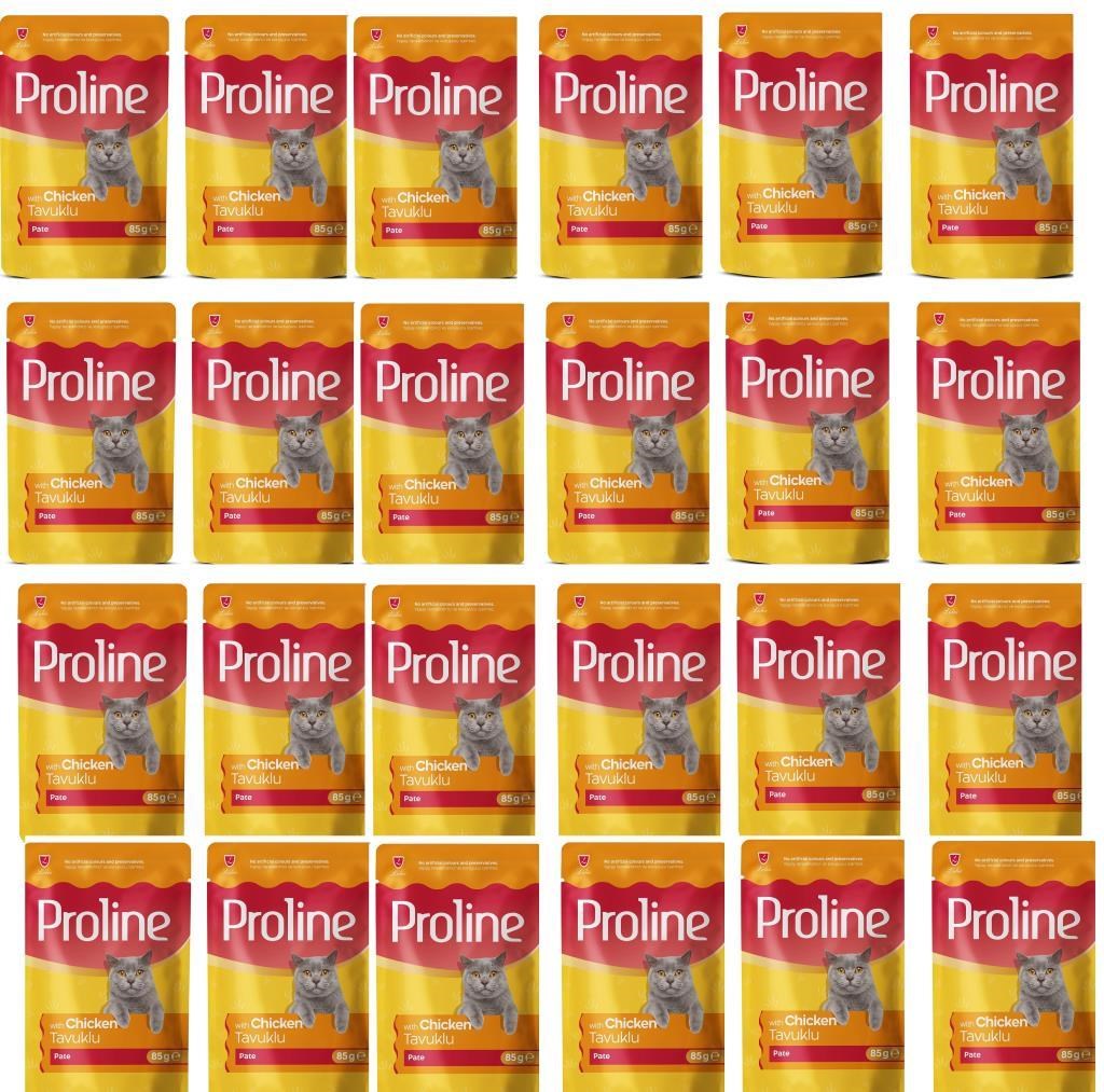 Proline Pouch Tavuklu Yaş Kedi Maması 24 x 85 gr