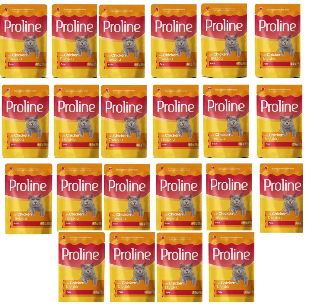 Proline Pouch Tavuklu Yaş Kedi Maması 22 x 85 gr