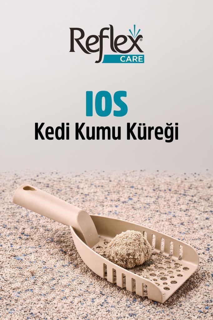 Reflex Care İos Kedi Kumu Küreği Bej (29,5 x 9,5 x 3,5 cm)