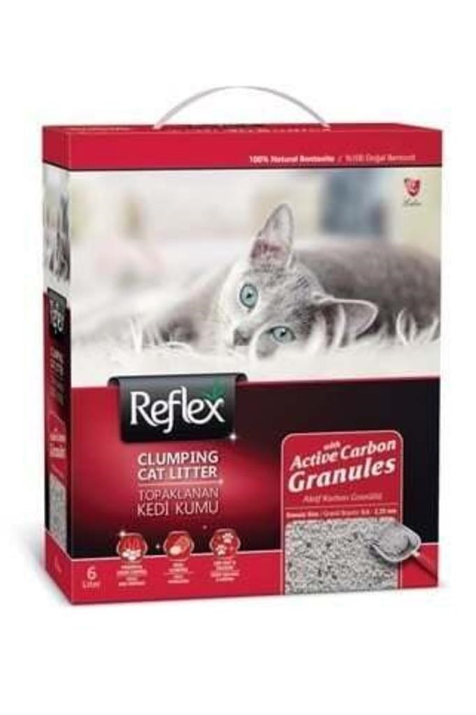 Reflex Granül Aktif Karbonlu Topaklanan Kedi Kumu 6 Lt - Farmapets