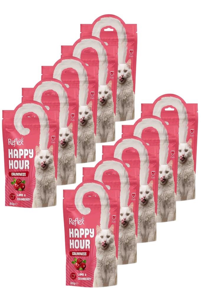 Reflex Happy Hour Sakinleşmeyi Destekleyici Kedi Ödül Maması 10 x 60gr