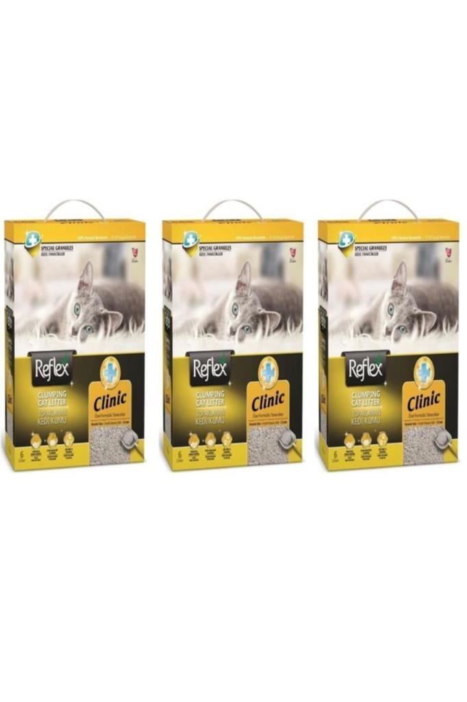 Reflex Klinik Kedi Kumu 6 lt 3 adet