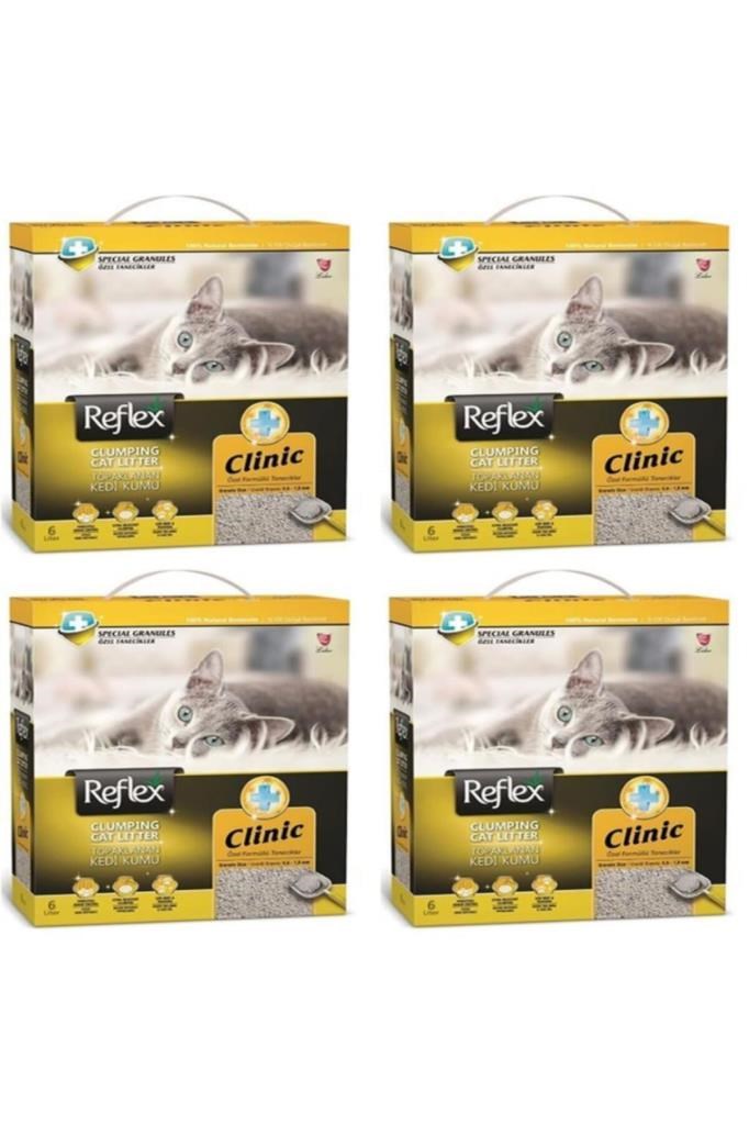 Reflex Klinik Kedi Kumu 6 Lt 4'lü Set