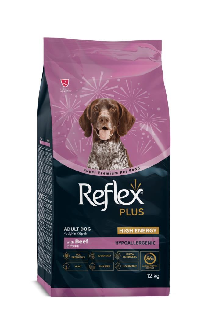 Reflex Plus Hipoalerjenik High Energy Dana Etli Yetişkin Köpek Maması 12 kg