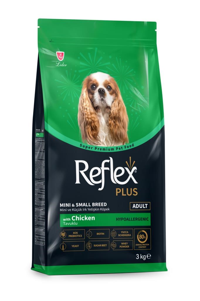 Reflex Plus Hipoalerjenik Mini ve Küçük Irklar için Tavuklu Yetişkin Köpek Maması 3 kg