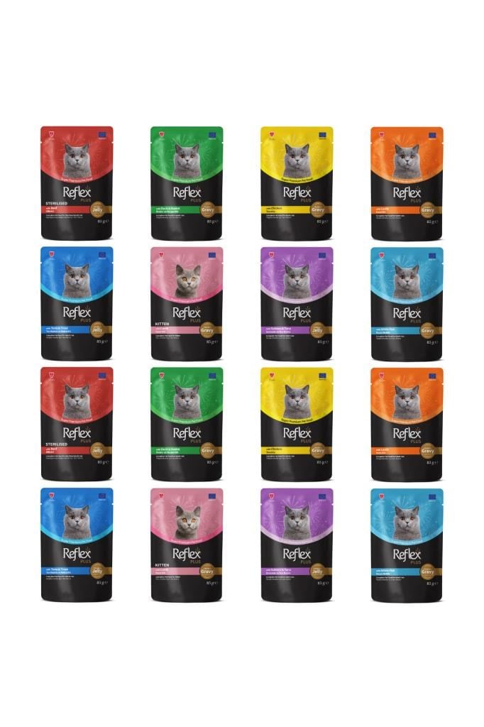Reflex Plus Karışık Pouch Kedi Maması 85 Gr X 16 Adet