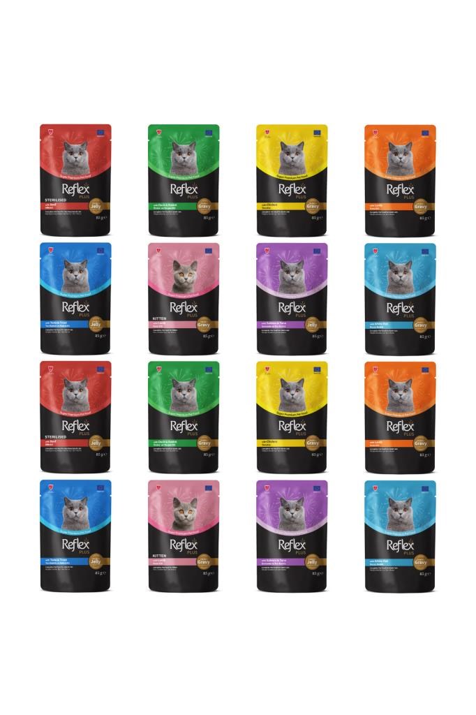 Reflex Plus Karışık Pouch Kedi Maması 85 Gr X 16 Adet
