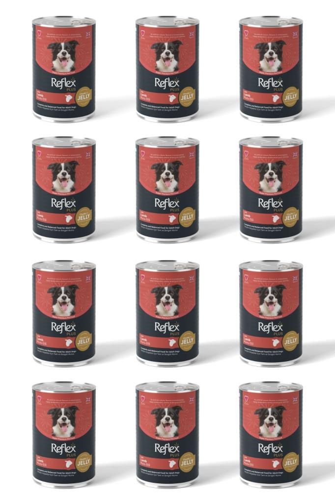 Reflex Plus Parça Kuzu Etli Köpek Konservesi 12X400 Gr