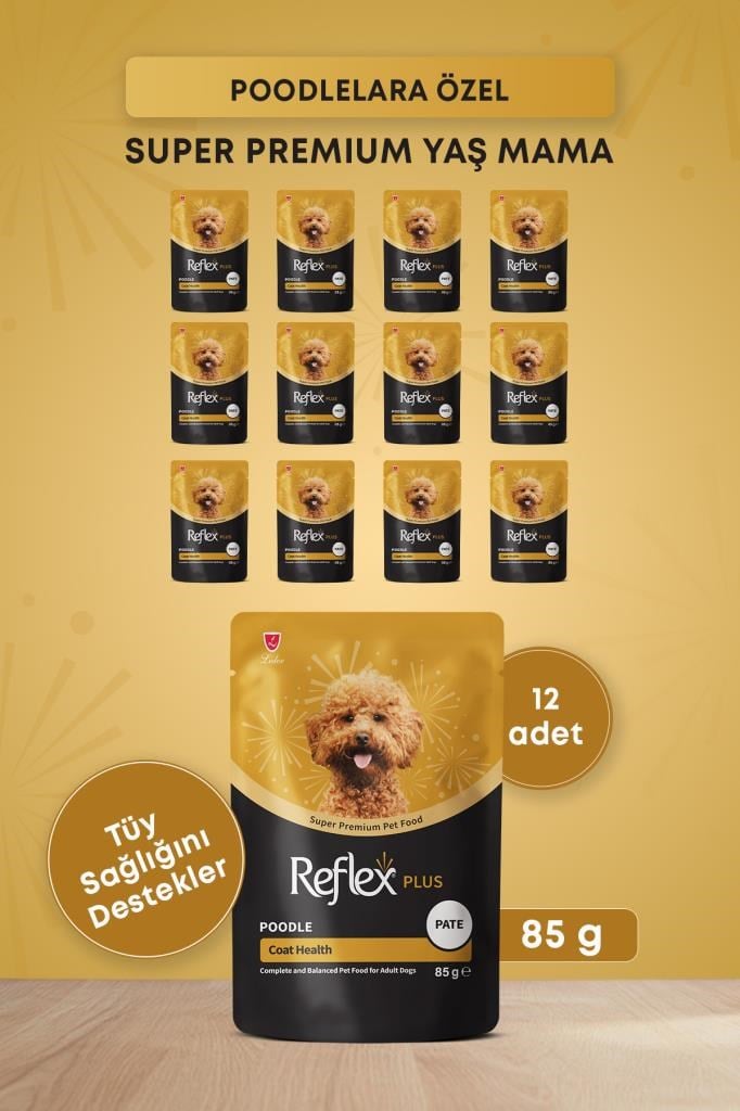 Reflex Plus Poodle Yetişkin Köpek Pouch Mama 85gr x 12 Adet