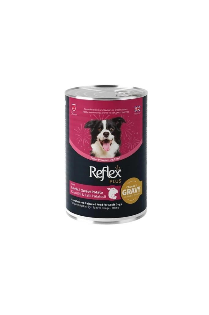 Reflex Plus Soslu Kuzulu Patatesli Köpek Konservesi 400 Gr