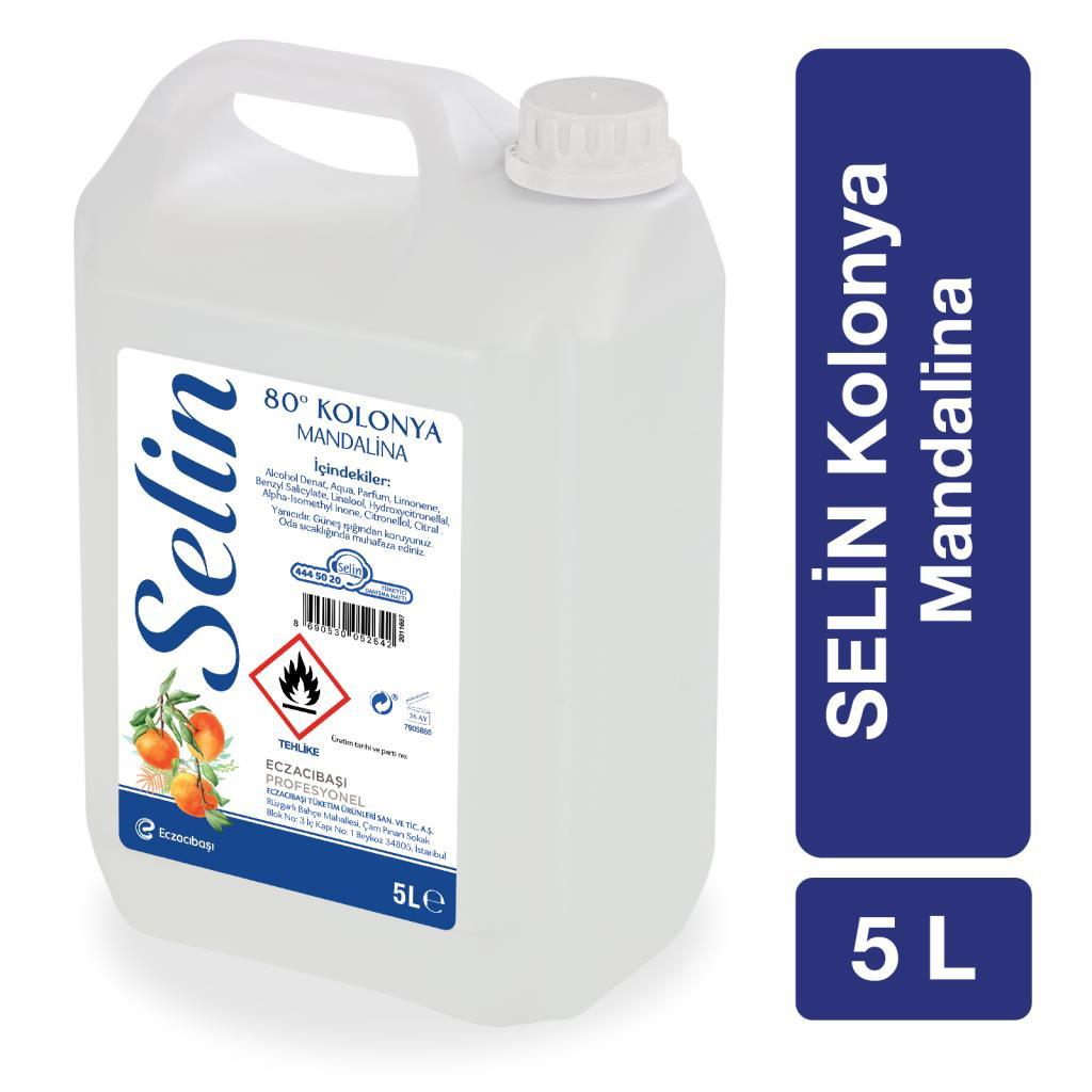 Selin Kolonya Mandalina 5 Litre 80 Derece