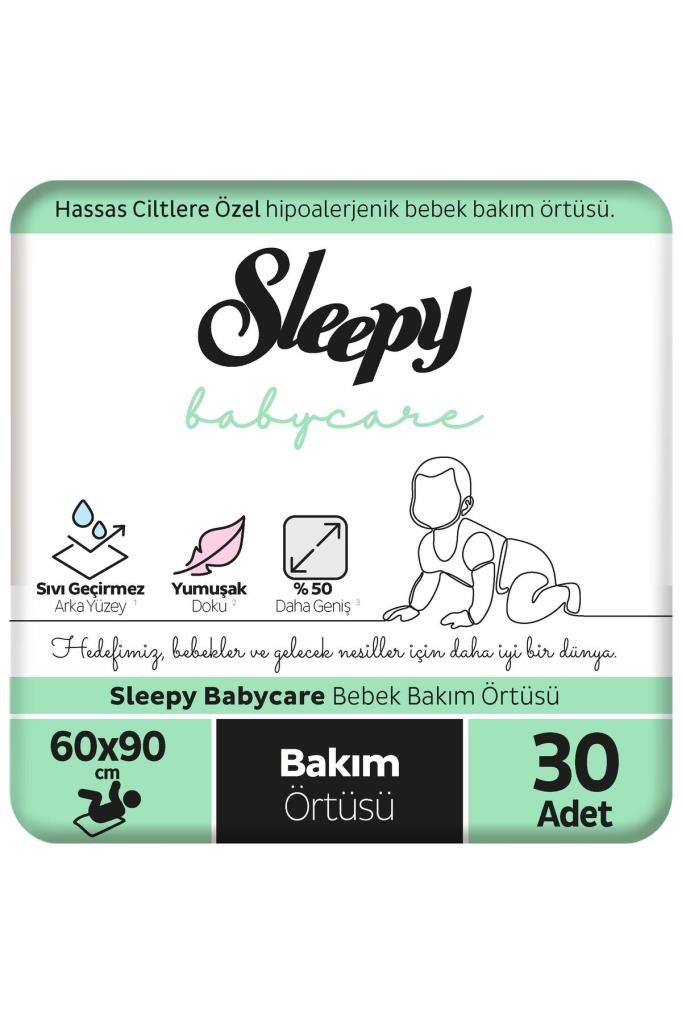 Sleepy Babycare Bebek Bakım Örtüsü 60x90 cm 3x10 30 Adet