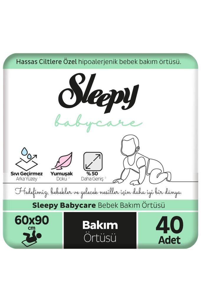 Sleepy Babycare Bebek Bakım Örtüsü 60x90 Cm 4x10 40 Adet